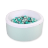 Ball-pit minky with balls 200st- mint