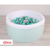 Ball-pit minky with balls 200st- mint