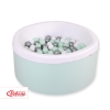 Ball-pit minky with balls 200st- mint