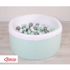 Ball-pit minky with balls 200st- mint
