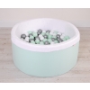 Ball-pit minky with balls 200st- mint