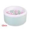 Ball-pit minky with balls 200st- mint