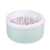Ball-pit minky with balls 200st- mint