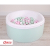 Ball-pit minky with balls 200st- mint