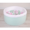 Ball-pit minky with balls 200st- mint