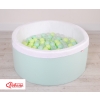 Ball-pit minky with balls 200st- mint