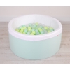 Ball-pit minky with balls 200st- mint