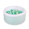 Ball-pit minky with balls 200st- mint