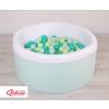 Ball-pit minky with balls 200st- mint