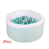 Ball-pit minky with balls 200st- mint