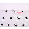 Ball-pit minky without balls - black stars