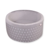 Ball-pit minky without balls Dry Pool - gray stars