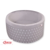 Ball-pit minky without balls Dry Pool - gray stars