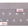 Ball-pit minky without balls Dry Pool - gray stars