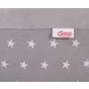 Ball-pit minky without balls Dry Pool - gray stars