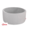 Ball-pit minky without balls - gray
