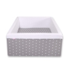 Ball-pit minky without balls - gray stars