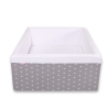 Ball-pit minky without balls - gray stars