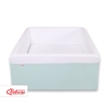 Ball-pit minky without balls - mint
