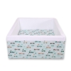 Ball-pit minky without balls - mint rabbits