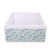 Ball-pit minky without balls - mint rabbits