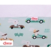 Ball-pit minky without balls - mint rabbits