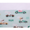 Ball-pit minky without balls - mint rabbits