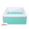 Ball-pit minky without balls - mint stars