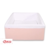 Ball-pit minky without balls - powder pink