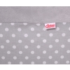 Ball-pit minky without balls - white dots on Gray