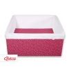 Ball-pit minky without balls - wine red stars