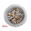Ball-pit with frills with balls 200pcs - gray