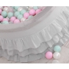 Ball-pit with frills with balls 200pcs - gray
