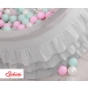Ball-pit with frills with balls 200pcs - gray