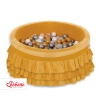 Ball-pit with frills with balls 200pcs - honey yellow
