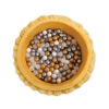 Ball-pit with frills with balls 200pcs - honey yellow