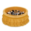 Ball-pit with frills with balls 200pcs - honey yellow
