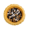 Ball-pit with frills with balls 200pcs - honey yellow