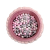 Ball-pit with frills with balls 200pcs - pastel pink