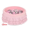Ball-pit with frills with balls 200pcs - pink