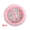 Ball-pit with frills with balls 200pcs - pink