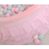 Ball-pit with frills with balls 200pcs - pink