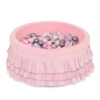 Ball-pit with frills with balls 200pcs - pink