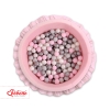 Ball-pit with frills with balls 200pcs - pink