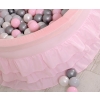 Ball-pit with frills with balls 200pcs - pink