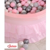 Ball-pit with frills with balls 200pcs - pink