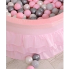 Ball-pit with frills with balls 200pcs - pink