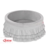 Ball-pit with frills without balls - gray