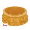 Ball-pit with frills without balls - honey yellow