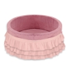 Ball-pit with frills without balls - pastel pink